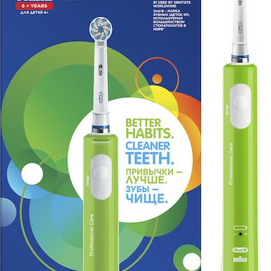 Oral-B Junior Ηλεκτρική Οδοντόβουρτσα για 6+ Χρονών Πράσινο