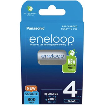Panasonic Eneloop Επαναφορτιζόμενες Μπαταρίες AAA Ni-MH 800mAh 4τμχ