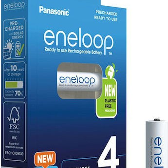 Panasonic Eneloop Επαναφορτιζόμενες Μπαταρίες AAA Ni-MH 800mAh 4τμχ