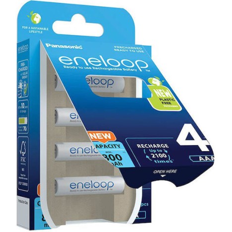 Panasonic Eneloop Επαναφορτιζόμενες Μπαταρίες AAA Ni-MH 800mAh 4τμχ