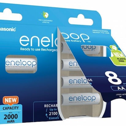 Panasonic Eneloop Επαναφορτιζόμενες Μπαταρίες AA Ni-MH 2000mAh 8τμχ