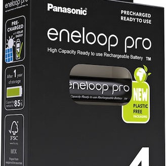 Panasonic Eneloop Pro Επαναφορτιζόμενες Μπαταρίες AAA Ni-MH 930mAh 1.2V 4τμχ