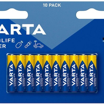 Varta Αλκαλικές Μπαταρίες AAA 1.5V 10τμχ