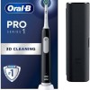 Oral-B Pro1 Ηλεκτρική Οδοντόβουρτσα με Αισθητήρα Πίεσης και Θήκη Ταξιδίου Μαύρη