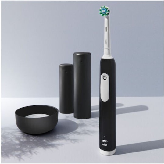 Oral-B Pro1 Ηλεκτρική Οδοντόβουρτσα με Αισθητήρα Πίεσης και Θήκη Ταξιδίου Μαύρη