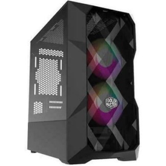 CoolerMaster TD300 MESH Gaming Mini Tower Κουτί Υπολογιστή με Πλαϊνό Παράθυρο και RGB Φωτισμό Μαύρο