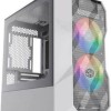 CoolerMaster TD300 MESH Gaming Mini Tower Κουτί Υπολογιστή με Πλαϊνό Παράθυρο και RGB Φωτισμό Λευκό