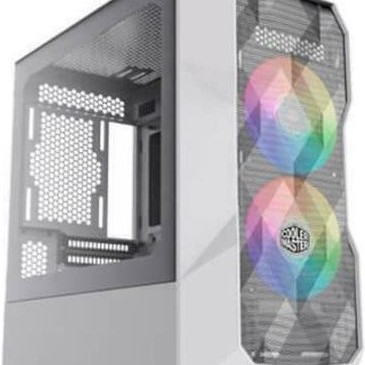 CoolerMaster TD300 MESH Gaming Mini Tower Κουτί Υπολογιστή με Πλαϊνό Παράθυρο και RGB Φωτισμό Λευκό