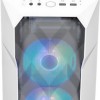 CoolerMaster TD300 MESH Gaming Mini Tower Κουτί Υπολογιστή με Πλαϊνό Παράθυρο και RGB Φωτισμό Λευκό