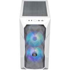 CoolerMaster TD300 MESH Gaming Mini Tower Κουτί Υπολογιστή με Πλαϊνό Παράθυρο και RGB Φωτισμό Λευκό