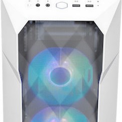 CoolerMaster TD300 MESH Gaming Mini Tower Κουτί Υπολογιστή με Πλαϊνό Παράθυρο και RGB Φωτισμό Λευκό