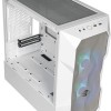 CoolerMaster TD300 MESH Gaming Mini Tower Κουτί Υπολογιστή με Πλαϊνό Παράθυρο και RGB Φωτισμό Λευκό