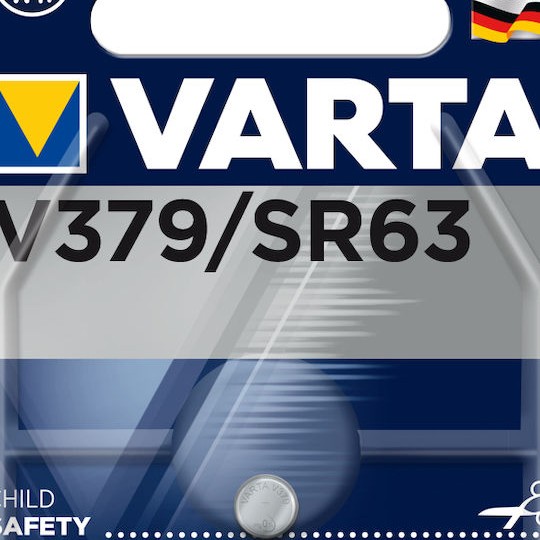 Varta V379 Μπαταρία Silver Oxide Ρολογιών SR63 1.55V 1τμχ