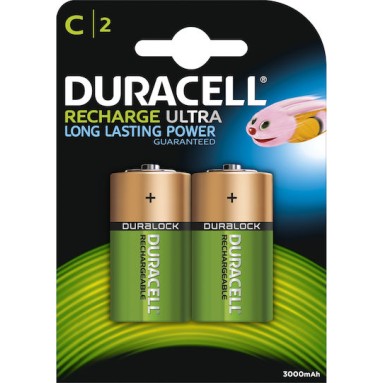 Duracell Επαναφορτιζόμενες Μπαταρίες C Ni-MH 2200mAh 1.2V 2τμχ