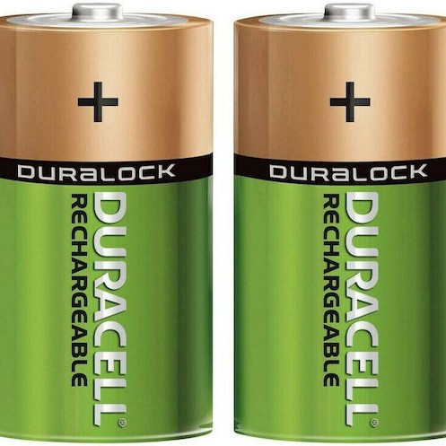 Duracell Recharge Ultra Επαναφορτιζόμενες Μπαταρίες D Ni-MH 3000mAh 1.2V 2τμχ