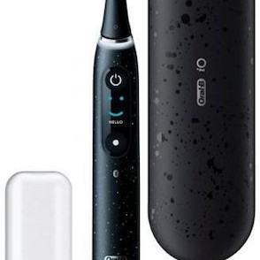 Oral-B Io Series 10 Ηλεκτρική Οδοντόβουρτσα με Χρονομετρητή, Αισθητήρα Πίεσης και Θήκη Ταξιδίου Μαύρη