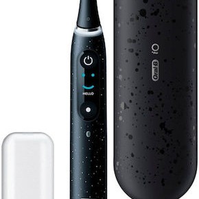Oral-B Io Series 10 Ηλεκτρική Οδοντόβουρτσα με Χρονομετρητή, Αισθητήρα Πίεσης και Θήκη Ταξιδίου Μαύρη