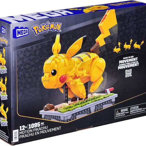Mega Bloks Τουβλάκια Pokémon Motion Pikachu για 12+ Ετών 1095τμχ