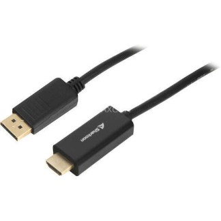 Sharkoon Cable DisplayPort male - HDMI male 1m Μαύρο
