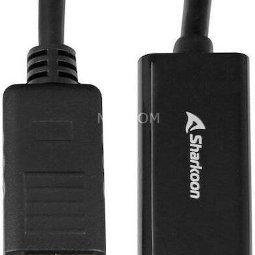 Sharkoon Cable DisplayPort male - HDMI male 2m Μαύρο