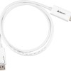 Sharkoon Cable DisplayPort male - HDMI male 1m Λευκό (MX-1847828)