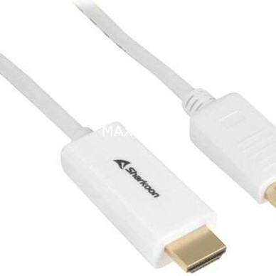 Sharkoon Cable DisplayPort male - HDMI male 2m Λευκό (MX-1847829)