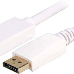 Sharkoon Cable DisplayPort male - HDMI male 3m Λευκό