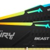 Kingston Fury Beast RGB DDR5 16GB RAM με 2x8GB Modules και Ταχύτητα 5200 για Desktop