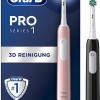 Oral-B Pro 1 Series Ηλεκτρική Οδοντόβουρτσα με Αισθητήρα Πίεσης Μαύρη