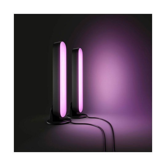 Philips Smart Διακοσμητικό Φωτιστικό Hue Play LED RGBW Μπάρα 2τμχ 25.4x4.4x3.5εκ.