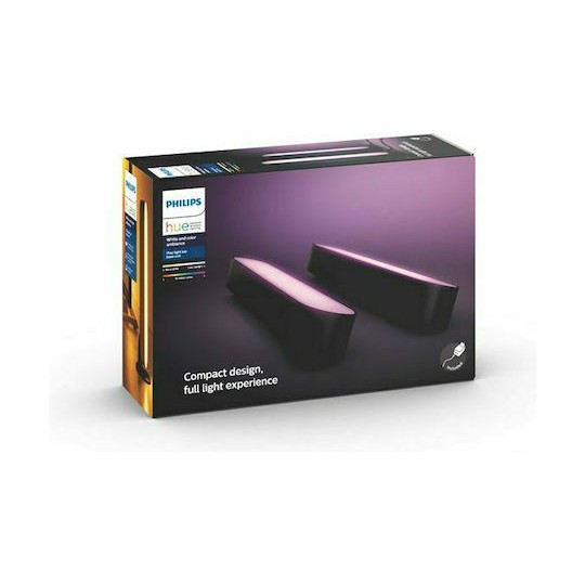 Philips Smart Διακοσμητικό Φωτιστικό Hue Play LED RGBW Μπάρα 2τμχ 25.4x4.4x3.5εκ.