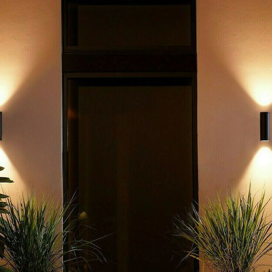 Philips Επιτοίχιο Εξωτερικό Σποτ LED IP44 8W με Ψυχρό Λευκό Φως Διπλής Δέσμης 24x11.7x8.4εκ.