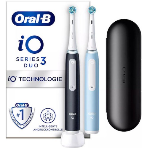 Oral-B Io Series Ηλεκτρική Οδοντόβουρτσα με Αισθητήρα Πίεσης και Θήκη Ταξιδίου Μαύρη