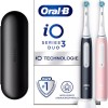Oral-B iO Series 3 Ηλεκτρική Οδοντόβουρτσα με Αισθητήρα Πίεσης και Θήκη Ταξιδίου Matt Black / Blush Pink