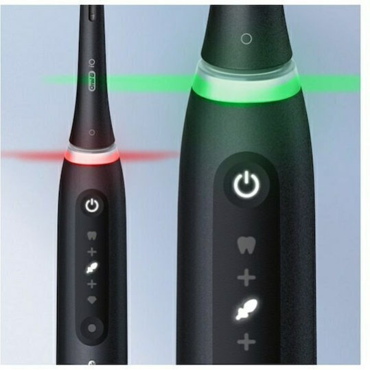 Oral-B IO Series 5 Ηλεκτρική Οδοντόβουρτσα με Αισθητήρα Πίεσης και Θήκη Ταξιδίου Black & White