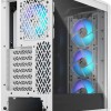 Fractal Design Meshify 2 Compact RGB Gaming Midi Tower Κουτί Υπολογιστή με Πλαϊνό Παράθυρο White TG Clear tint