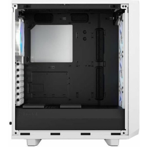 Fractal Design Meshify 2 Compact RGB Gaming Midi Tower Κουτί Υπολογιστή με Πλαϊνό Παράθυρο White TG Clear tint