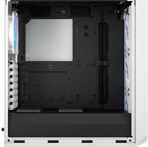 Fractal Design Meshify 2 Compact RGB Gaming Midi Tower Κουτί Υπολογιστή με Πλαϊνό Παράθυρο White TG Clear tint