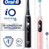 Oral-B iO Series 6 Ηλεκτρική Οδοντόβουρτσα με Αισθητήρα Πίεσης και Θήκη Ταξιδίου Black / Pink Sand