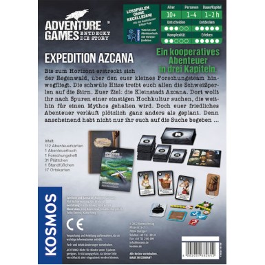 Επιτραπέζιο Παιχνίδι Adventure Expedition Azcana για 1-4 Παίκτες 10+ Ετών (GER) Kosmos