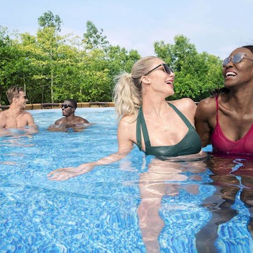 Bestway Στρογγυλή Πισίνα με Μεταλλικό Σκελετό 549x122εκ. Καφέ