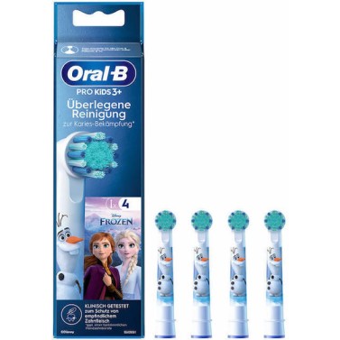 Oral-B Ανταλλακτικά Ηλεκτρικής Οδοντόβουρτσας Pro Kids 4τμχ για 3+ Χρονών Frozen