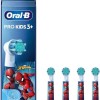 Oral-B Ανταλλακτικά Ηλεκτρικής Οδοντόβουρτσας 4τμχ για 3+ Χρονών SPIDER-MAN