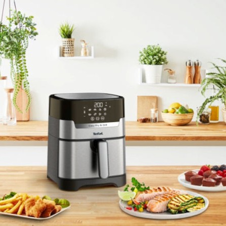 Tefal Easy Fry & Grill Digit Air Fryer 4.2lt Ασημί