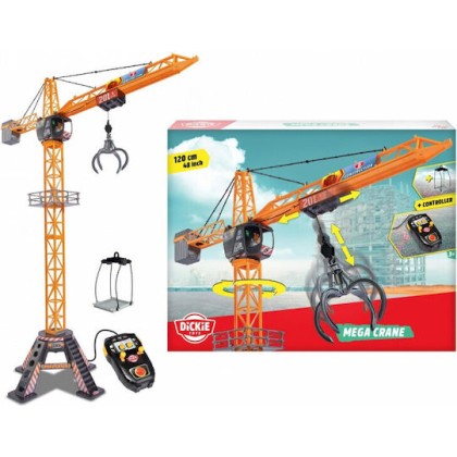 Dickie Mega Crane Τηλεκατευθυνόμενο Δομικό Όχημα Stunt