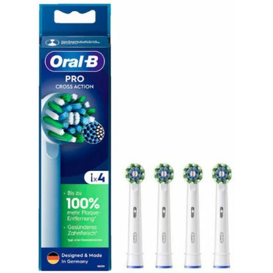Oral-B Pro CrossAction Ανταλλακτικές Κεφαλές για Ηλεκτρική Οδοντόβουρτσα 860380 4τμχ