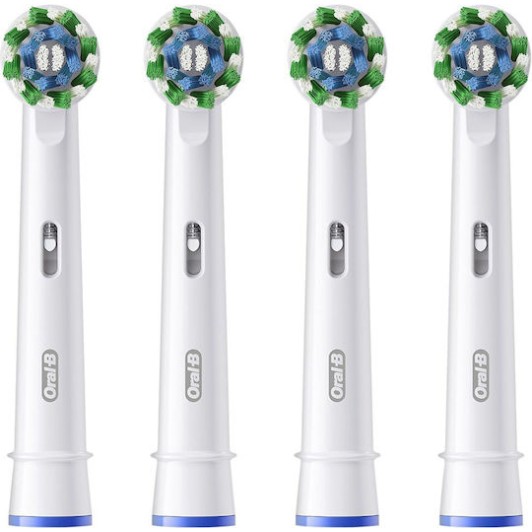 Oral-B Pro CrossAction Ανταλλακτικές Κεφαλές για Ηλεκτρική Οδοντόβουρτσα 860380 4τμχ