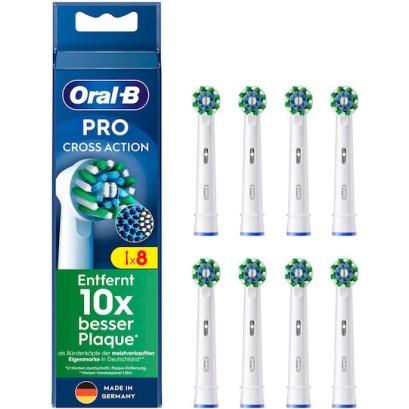 Oral-B Pro CrossAction Ανταλλακτικές Κεφαλές για Ηλεκτρική Οδοντόβουρτσα 8τμχ