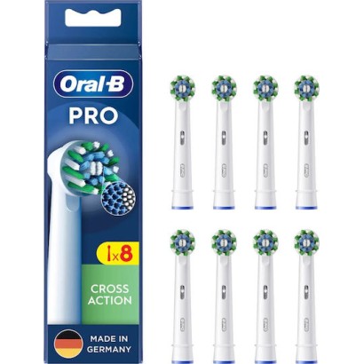 Oral-B Pro CrossAction Ανταλλακτικές Κεφαλές για Ηλεκτρική Οδοντόβουρτσα 8τμχ