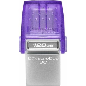 Kingston DataTraveler MicroDuo 3C 128GB USB 3.1 Stick με σύνδεση USB-A & USB-C Μωβ